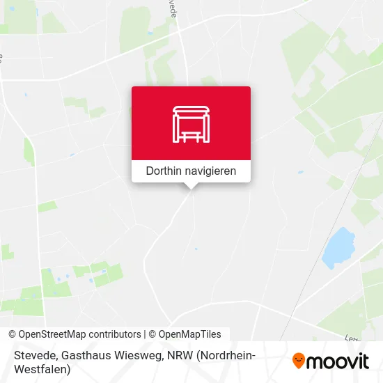 Stevede, Gasthaus Wiesweg Karte