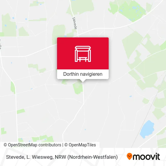 Stevede, L. Wiesweg Karte