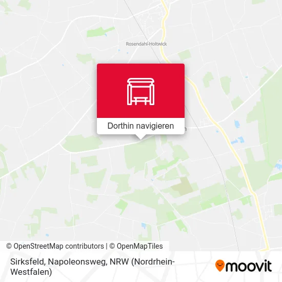 Sirksfeld, Napoleonsweg Karte