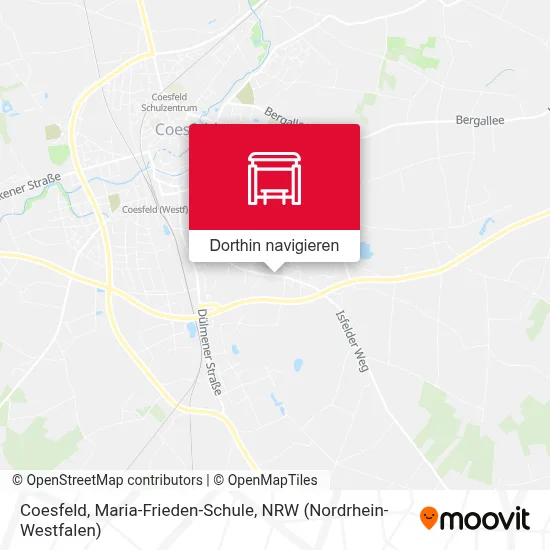 Coesfeld, Maria-Frieden-Schule Karte