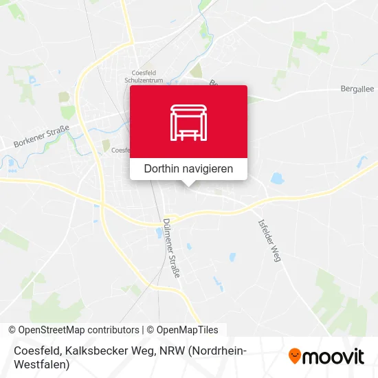 Coesfeld, Kalksbecker Weg Karte