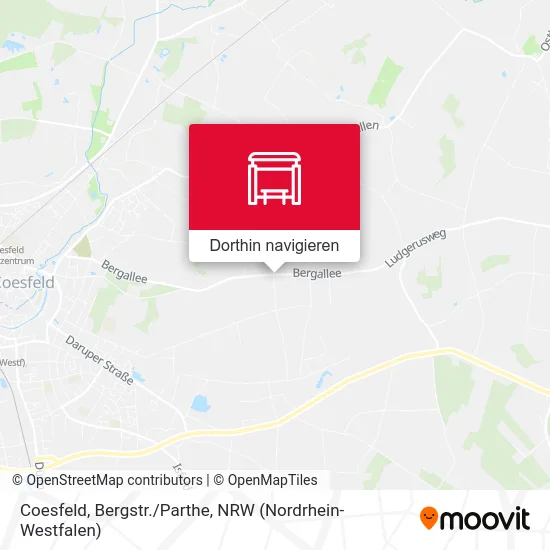 Coesfeld, Bergstr./Parthe Karte