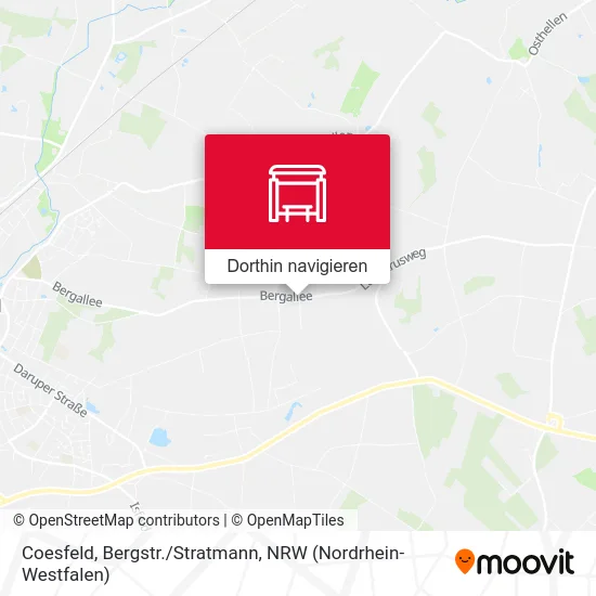 Coesfeld, Bergstr./Stratmann Karte