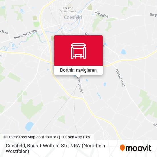 Coesfeld, Baurat-Wolters-Str. Karte
