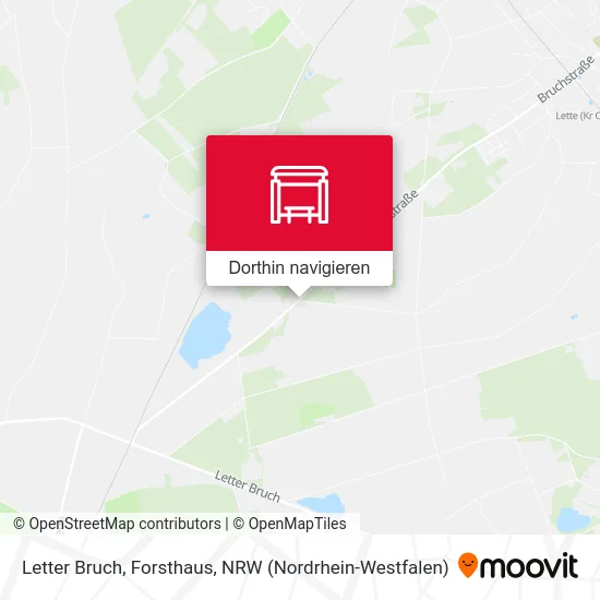 Letter Bruch, Forsthaus Karte