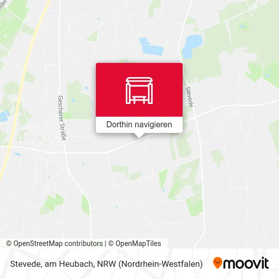 Stevede, am Heubach Karte