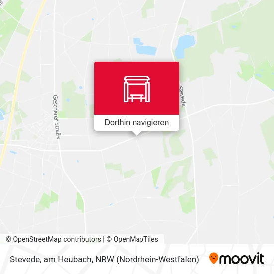 Stevede, am Heubach Karte