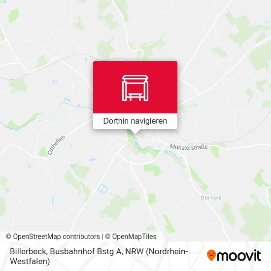 Billerbeck, Busbahnhof Bstg A Karte