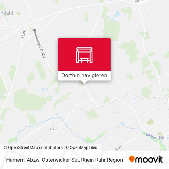 Hamern, Abzw. Osterwicker Str. Karte