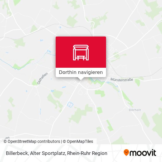 Billerbeck, Alter Sportplatz Karte