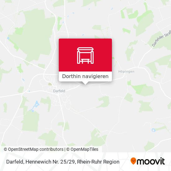 Darfeld, Hennewich Nr. 25/29 Karte