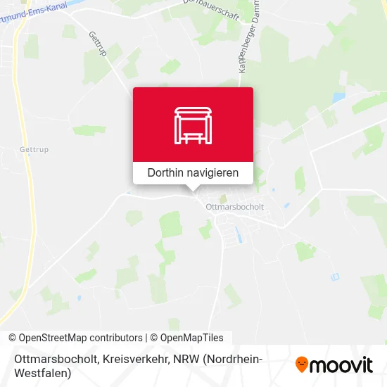 Ottmarsbocholt, Kreisverkehr Karte