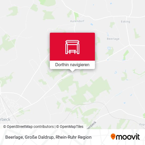 Beerlage, Große Daldrup Karte
