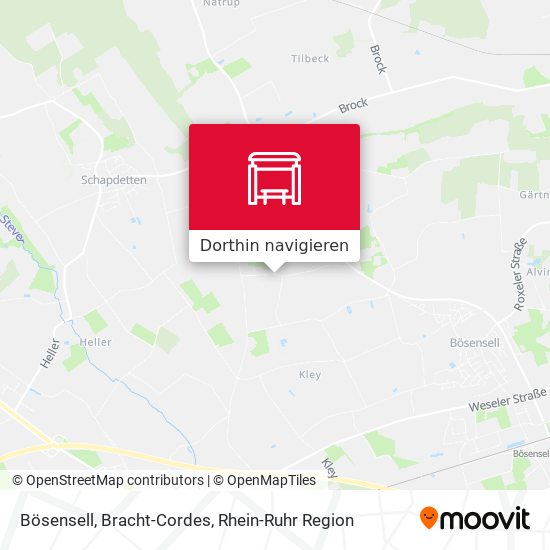 Bösensell, Bracht-Cordes Karte