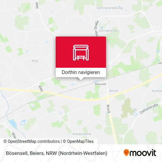 Bösensell, Beiers Karte