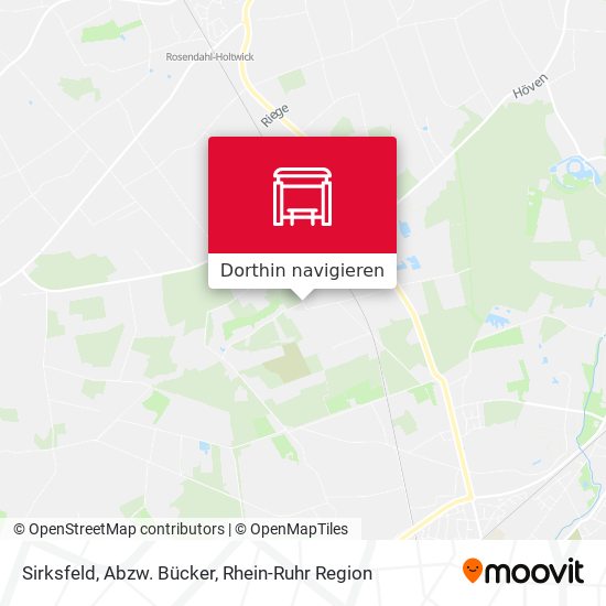 Sirksfeld, Abzw. Bücker Karte