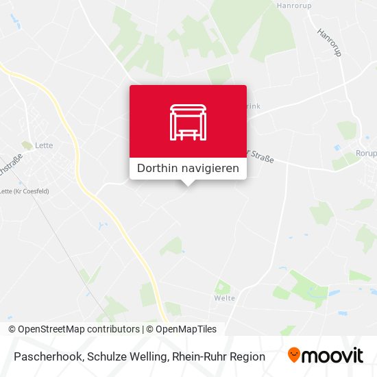 Pascherhook, Schulze Welling Karte