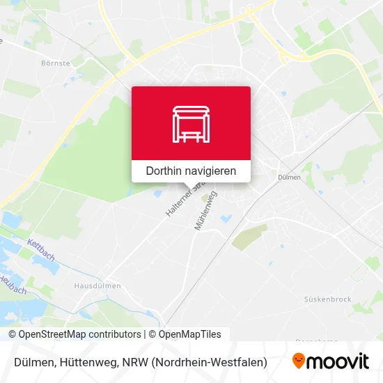 Dülmen, Hüttenweg Karte