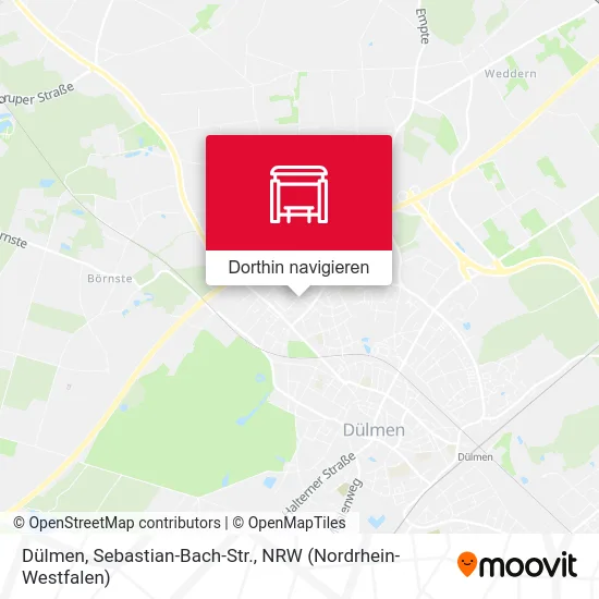 Dülmen, Sebastian-Bach-Str. Karte