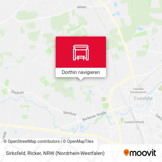 Sirksfeld, Ricker Karte