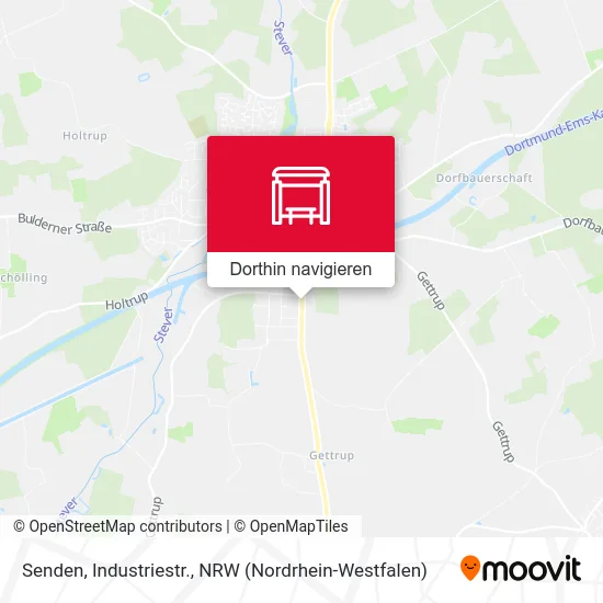 Senden, Industriestr. Karte