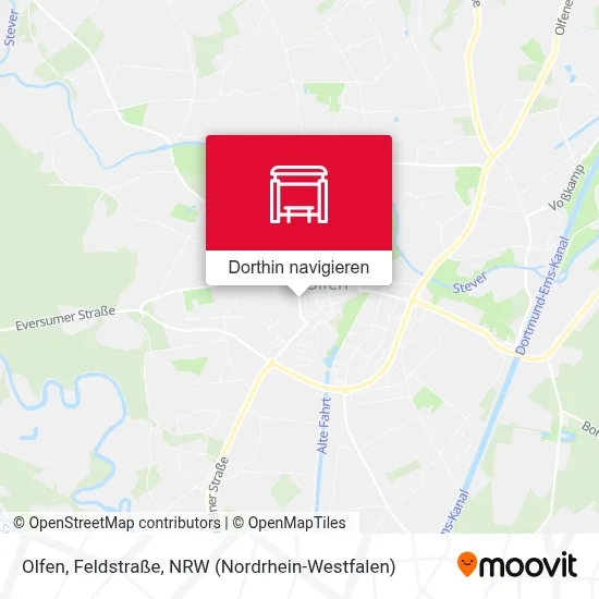 Olfen, Feldstraße Karte
