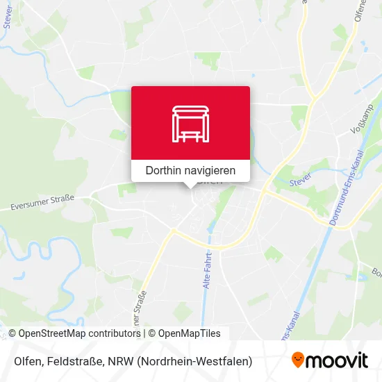 Olfen, Feldstraße Karte