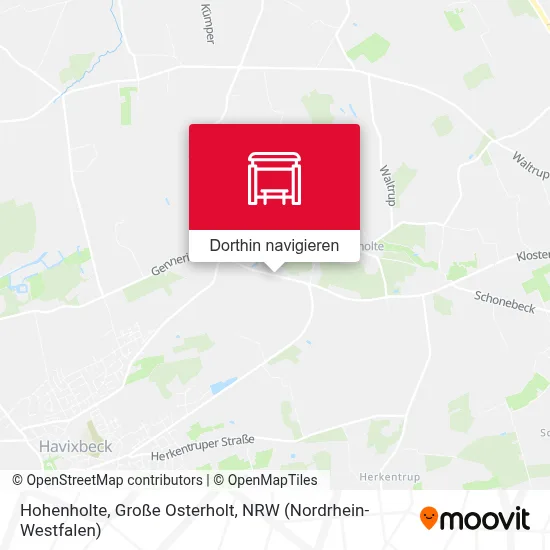 Hohenholte, Große Osterholt Karte