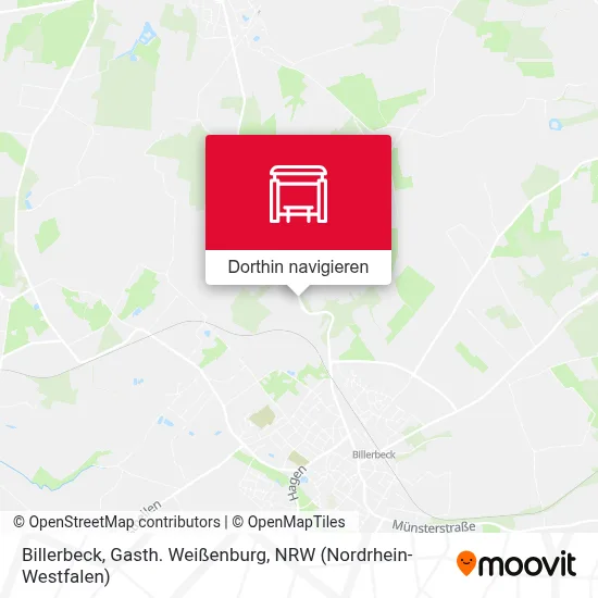 Billerbeck, Gasth. Weißenburg Karte