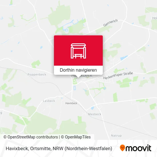 Havixbeck, Ortsmitte Karte