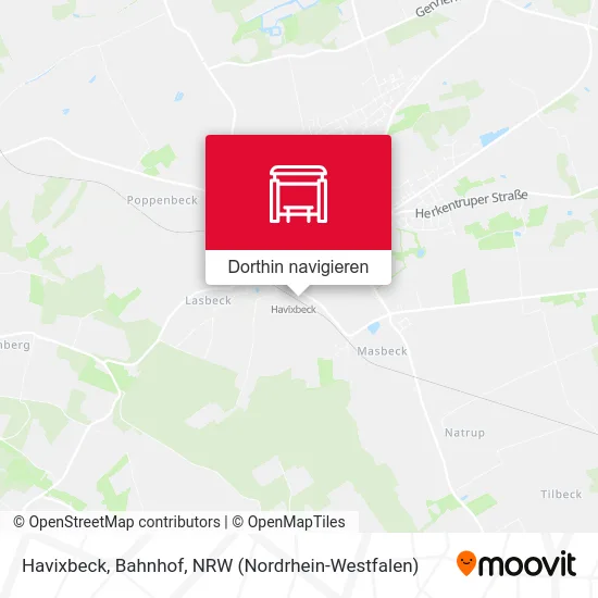Havixbeck, Bahnhof Karte