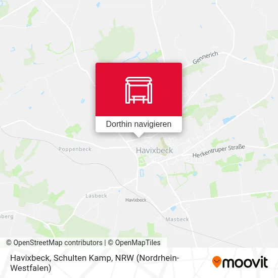 Havixbeck, Schulten Kamp Karte