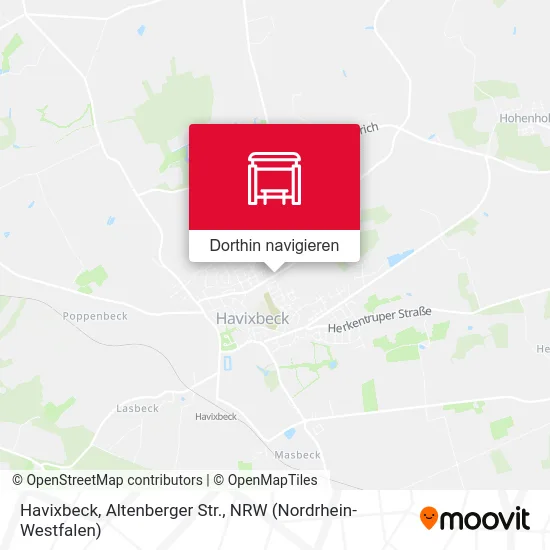 Havixbeck, Altenberger Str. Karte