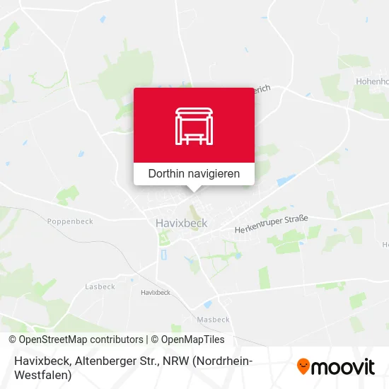 Havixbeck, Altenberger Str. Karte