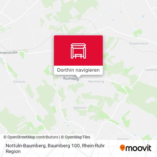 Nottuln-Baumberg, Baumberg 100 Karte