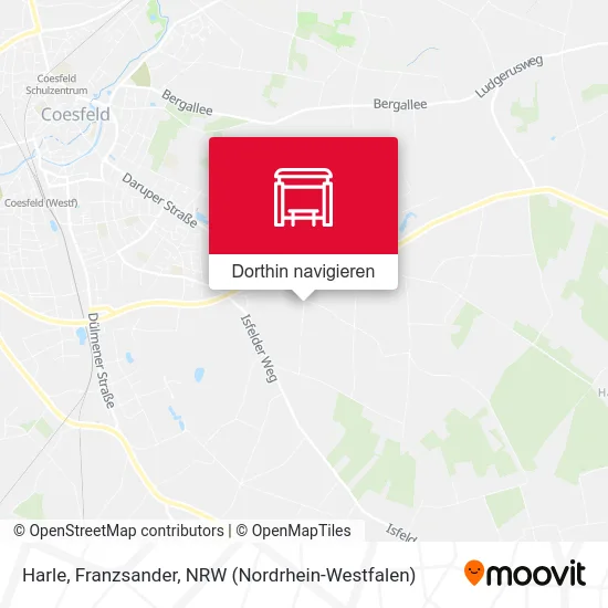 Harle, Franzsander Karte