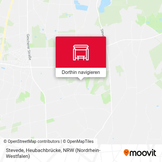 Stevede, Heubachbrücke Karte