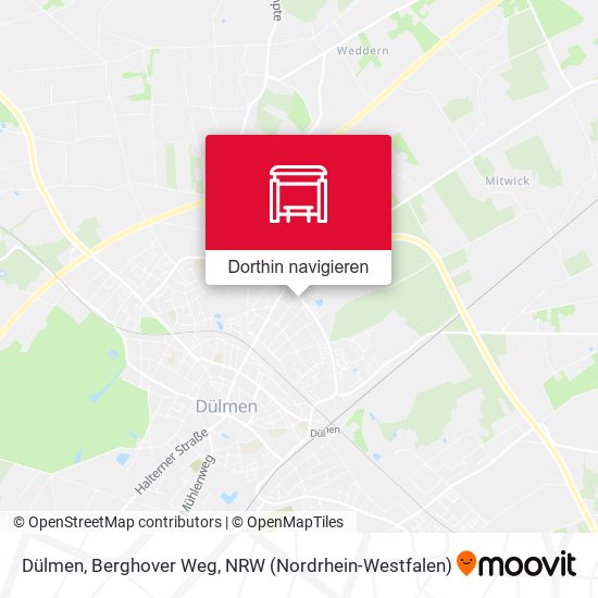 Dülmen, Berghover Weg Karte