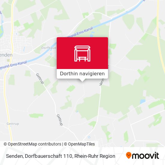 Senden, Dorfbauerschaft 110 Karte