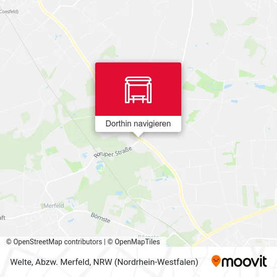 Welte, Abzw. Merfeld Karte