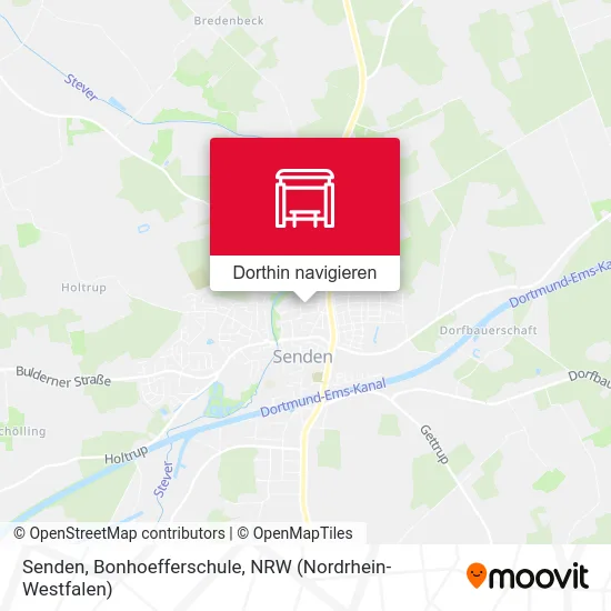 Senden, Bonhoefferschule Karte