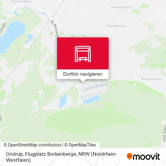 Ondrup, Flugplatz Borkenberge Karte