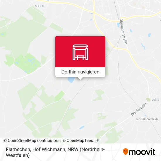 Flamschen, Hof Wichmann Karte