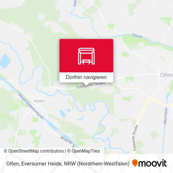 Olfen, Eversumer Heide Karte