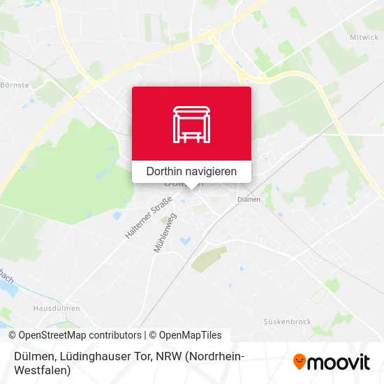 Dülmen, Lüdinghauser Tor Karte