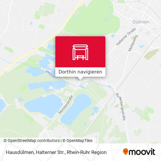 Hausdülmen, Halterner Str. Karte
