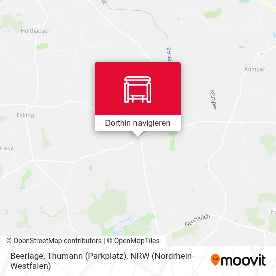 Beerlage, Thumann (Parkplatz) Karte