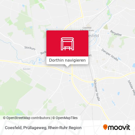 Coesfeld, Prüllageweg Karte
