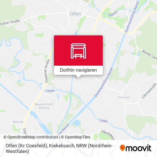 Olfen (Kr Coesfeld), Kiekebusch Karte
