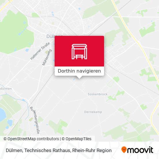 Dülmen, Technisches Rathaus Karte